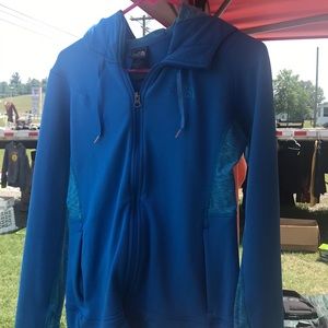 Blue north face jacket